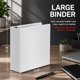 thumbnail image 3 of Carpeta de anillas Ring Binder Depot 15 cm 3 anillas, pack de 2, color blanco, 3 of 9