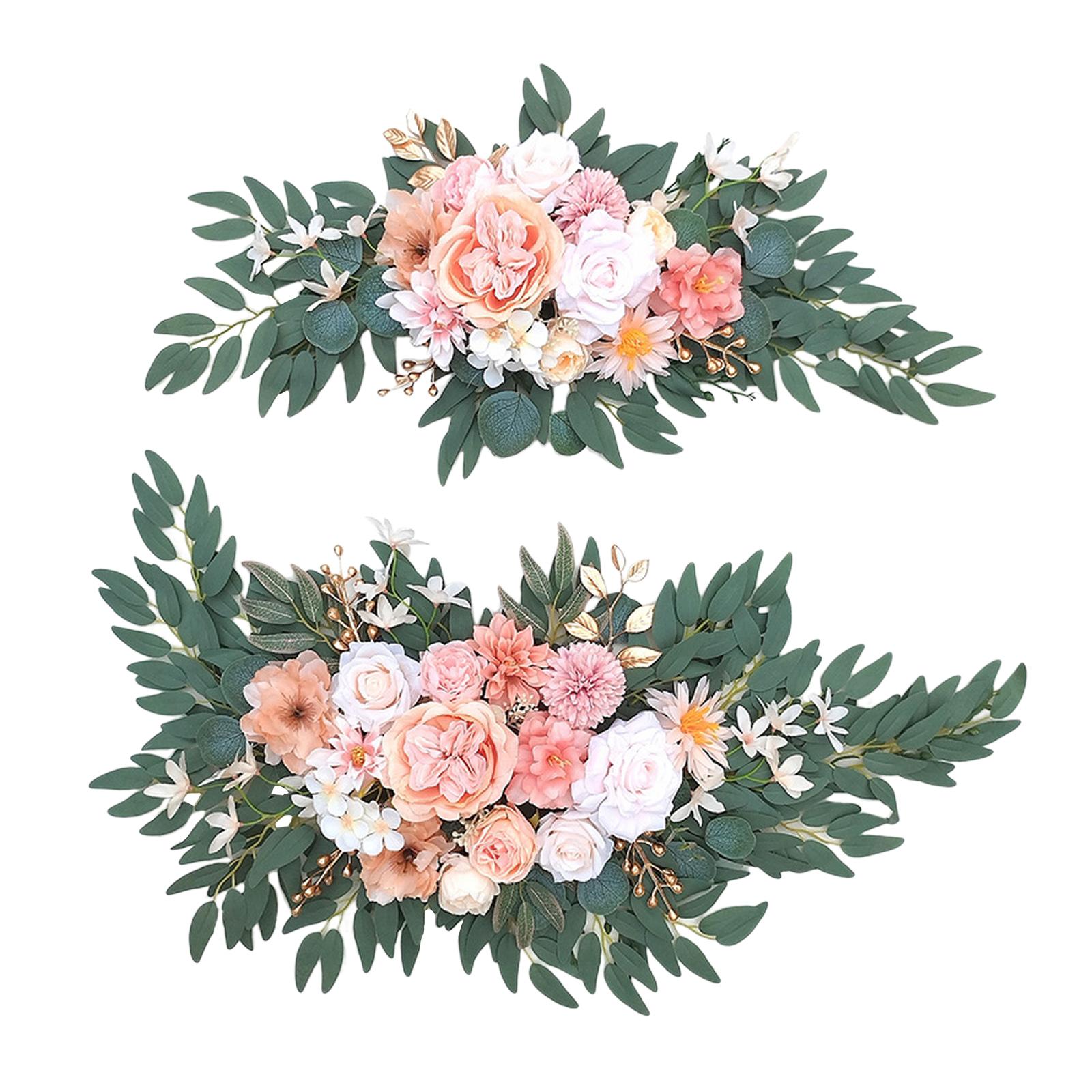 Magideal - 2X Decoración De Arco De Boda Multifuncional, Guirnalda De Arco Colgante De Imitación Para Sala De Estar, De Compromiso, Accesorio Estilo B