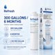 thumbnail image 4 of Filtro de agua Nufresh UKF8001 para refrigerador – paquete de 4, 4 of 8