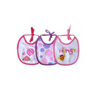 Pumucki - Set 3 Baberos Impermeables Rosado Talla M