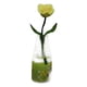 thumbnail image 2 of Flor En Miniatura Con Jarrón De Cristal Para Comedor, Sala De Estar, Escala 1/6, 1/12, Mezcla De Rosa Amarilla, 2 of 5