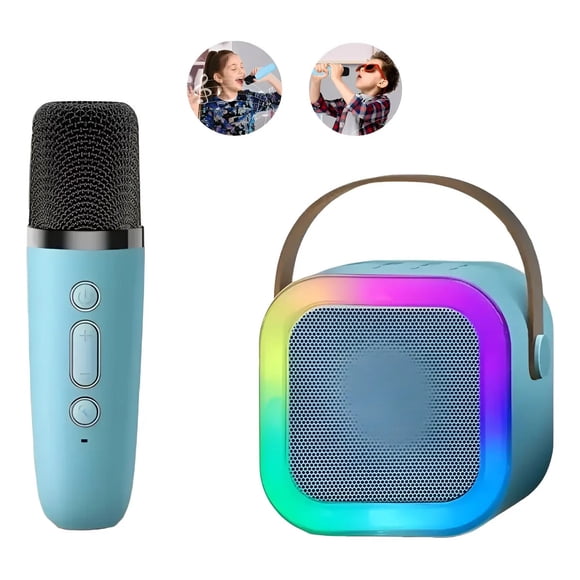 Altavoz Bluetooth K12 Todo En Uno Con Micrófono Azul