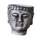 thumbnail image 3 of Buddha Head Planter Regalo Decorative Flower Bot Para Cafe TV Gabinet Farmhouse Gray, 3 of 5