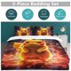 thumbnail image 5 of Pi-ka-chu Bed Duvet Cover Microfiber Bedding Sets 3D Printed Lightweight 3 Piece Comforter Sets for Kids Boys Girls, 5 of 5
