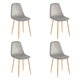 thumbnail image 1 of Pack 4 Sillas De Comedor Spoon Gris, 1 of 6