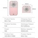 thumbnail image 5 of Ventilador de cuello portátil Allxin Mini Quiet USB recargable rosa, 5 of 9