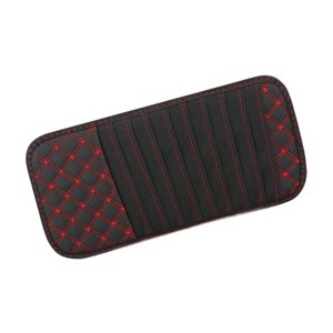 Ioensy - Organizador Genérico Para Visera De Coche, Soporte Para Cd, Organizador De Funda, Alambre Rojo