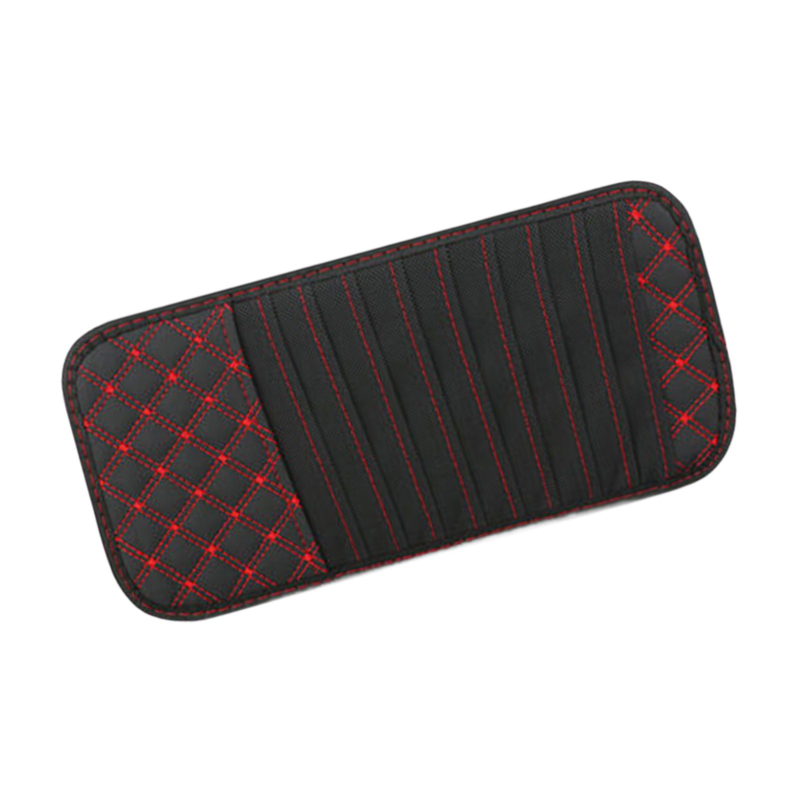 Ioensy - Organizador Genérico Para Visera De Coche, Soporte Para Cd, Organizador De Funda, Alambre Rojo