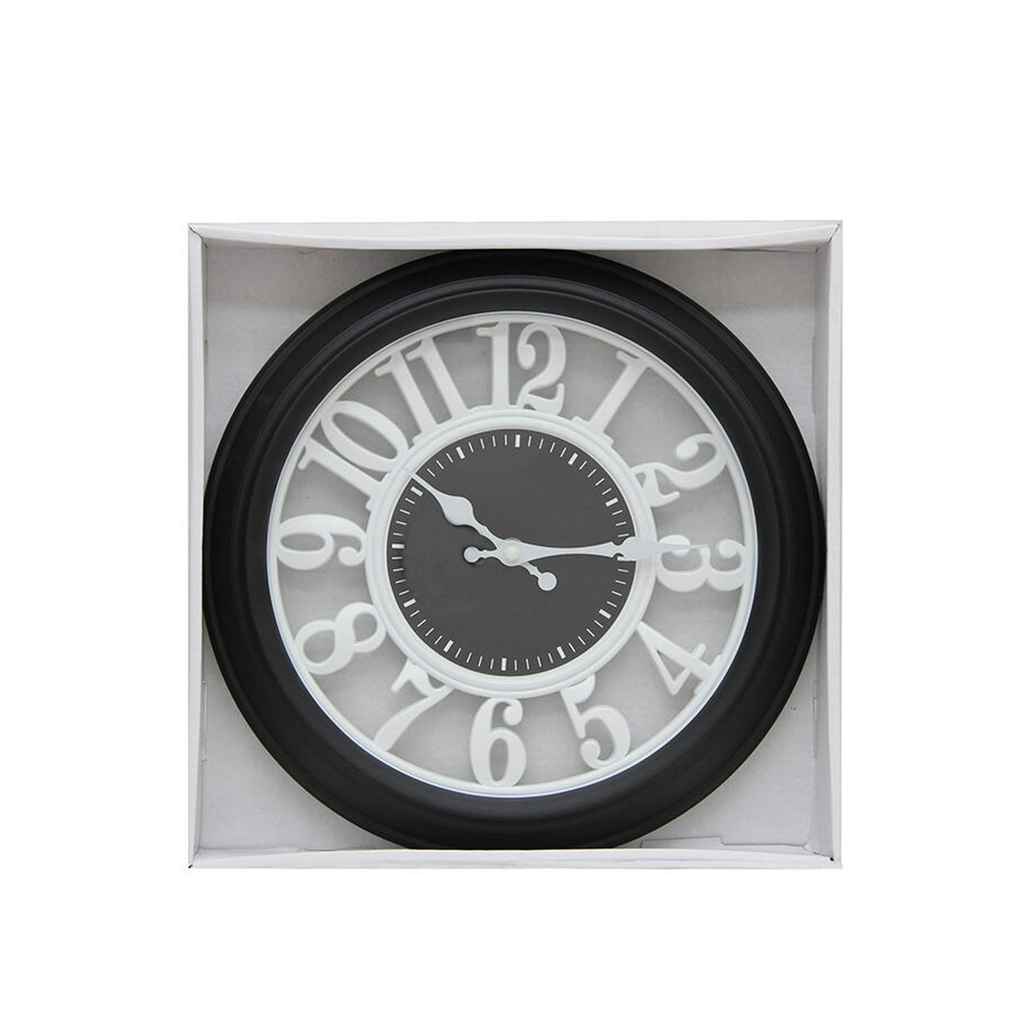 Vgo - Reloj De Pared 30 Cm Negro