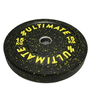 Ultimate Fitness - Disco Olímpico Bumper Premium 15 Kg