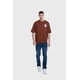 thumbnail image 4 of Polera Hombre Doble Print Texto Chocolate, 4 of 4
