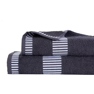 Mashini - Set 2 Piezas Egyptia 460 Grs 45X90/70X140 Marengo