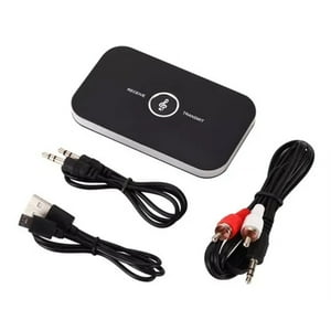 Veat00L - B6 Adaptador 2 En 1 Transmisor Receptor De Audio Soporte De Audio Auxiliar De 3,5 Mm Batería De Gran Capacidad De 600 Mah Bluetooth Ampliamente Compatible