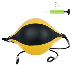 Ioensy - Saco De Boxeo De Doble Extremo Cuerda Elástica Bola De Velocidad De Entrenamiento Inflable Portátil C