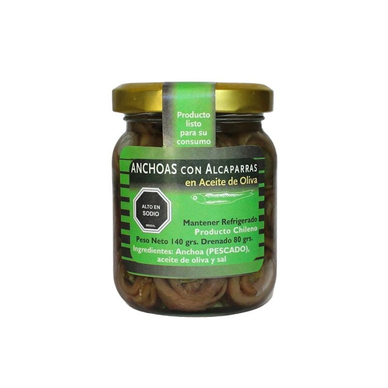 Rollo Anchoa Alcaparras 140 g Colle Pietra