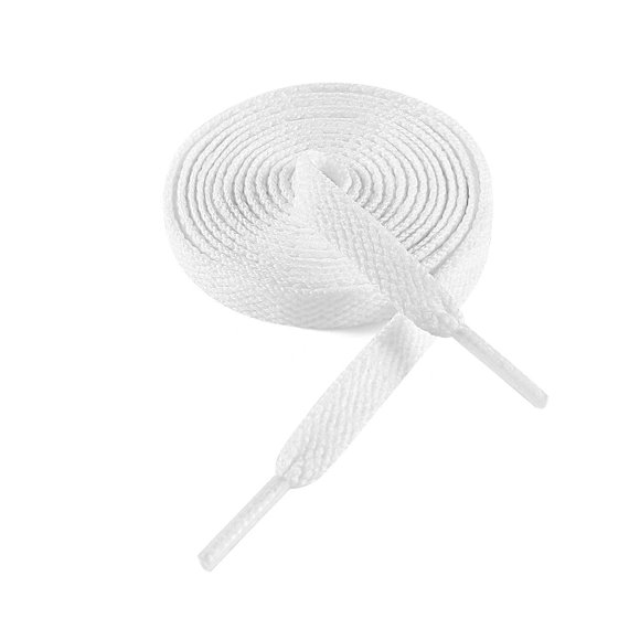 Cordones VSUDO 114 cm Planos Blancos para Zapatillas