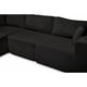 thumbnail image 2 of Modular Sectional Sofa, Cloud Sectional Couch with Deep Seat, Modern Modular L-Shape Sofa with Chaise,Upholstered Boneless Couches for Living Room (Corduroy, BLACK,Left Facing Chaise), 2 of 3