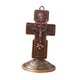 thumbnail image 2 of Crucifijo De Pie Con Adorno Vintage De Metal De Artesanía Base Para El Coche De Oficina En Casa, 2 of 5