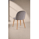 thumbnail image 5 of Silla Nordic Acolchada Velvet - Gris, 5 of 5