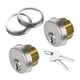 thumbnail image 1 of Cilindro de embutir AiSecure de latón con 2 llaves SC Keyway, paquete de 2, 1 of 7