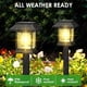 thumbnail image 3 of Luzes solares al aire libre, 12 paquetes de luces solares del camino impermeables, iluminación del paisaje para el camino del paseo del césped del jardín del patio de la decoración exterior, negro, 3 of 3