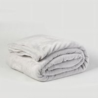 Frazada Flannel Linea Hotel 1.5 Plazas Gris Claro