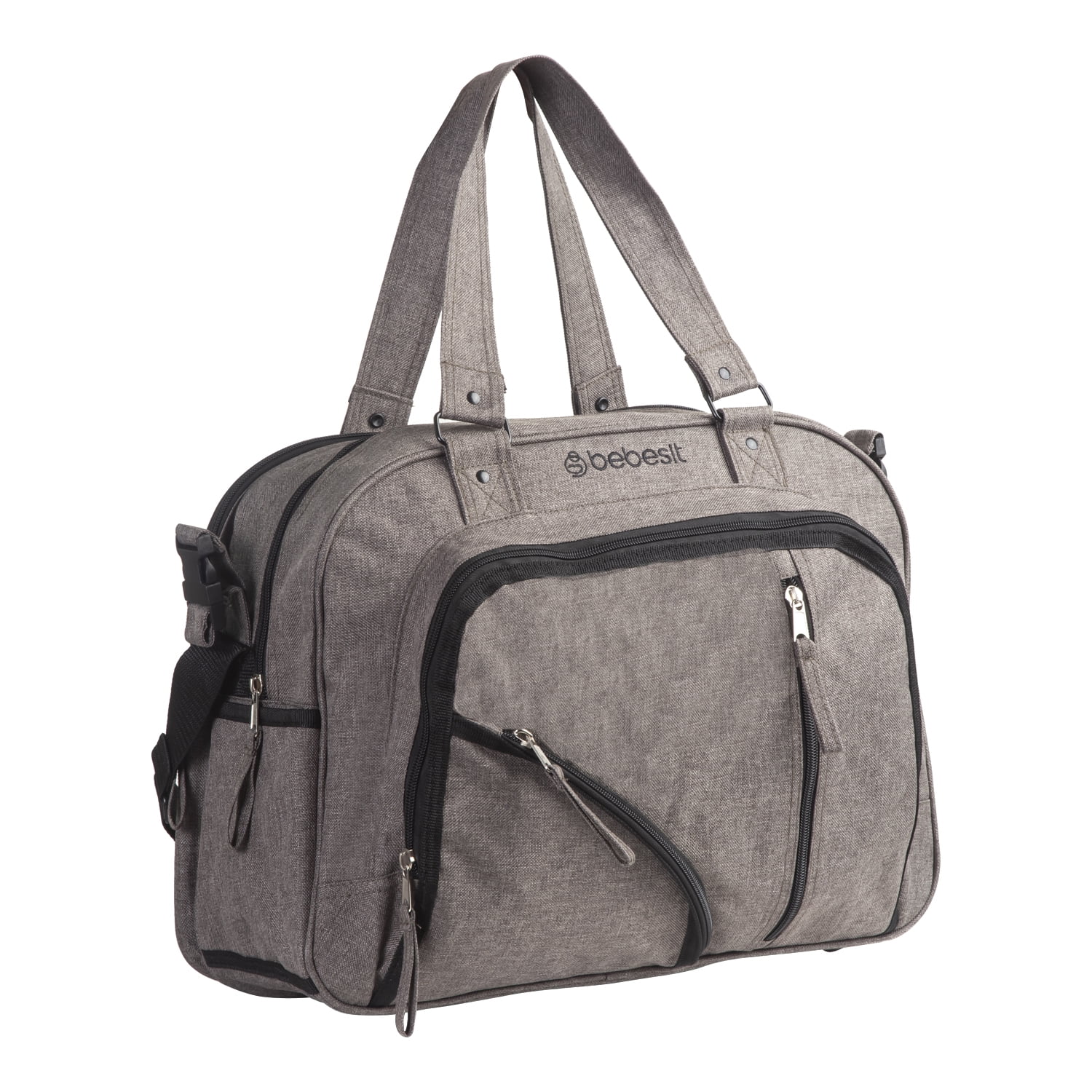 Bebesit - Bolso Maternal Mudador Pañalera Melange Gris
