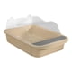 thumbnail image 2 of Caja De Arena Semicerrada Para Gatos, Inodoro Profundo, Bandeja De Arena Para Gatos, 48x37x20cm, Color Caqui, 2 of 5