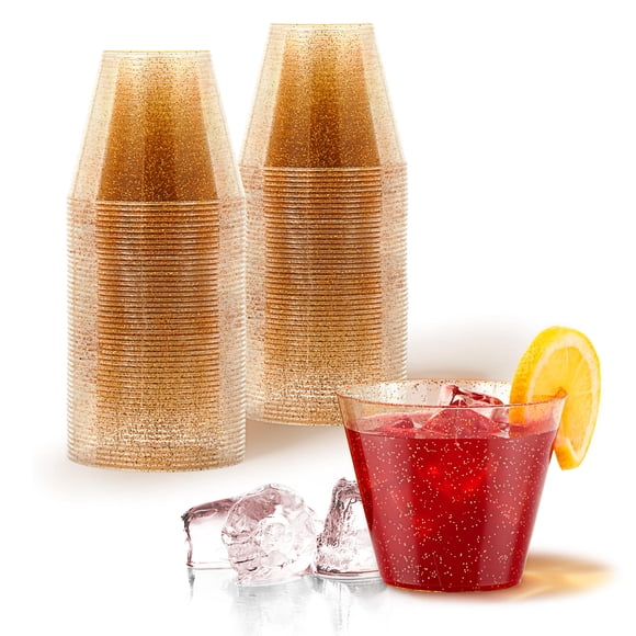 Vasos de plástico Stock Your Home Elegant 250 ml (paquete de 50)