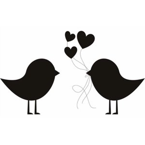 Rienda Libre Graphics - Decomural Love Birds Ws-18299