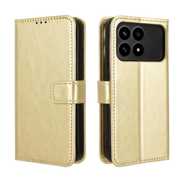 Funda tipo libro para Xiaomi Poco F8 Pro 5G, cartera todo‑en‑uno, funda multifuncional con tarjetero y correa de muñeca desmontable