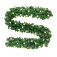 Bothyi - Guirnalda Navideña De 8,8 Pies Con Luces Led Para Chimenea Temporada Navideña Mantel 220 Rama 3M Led