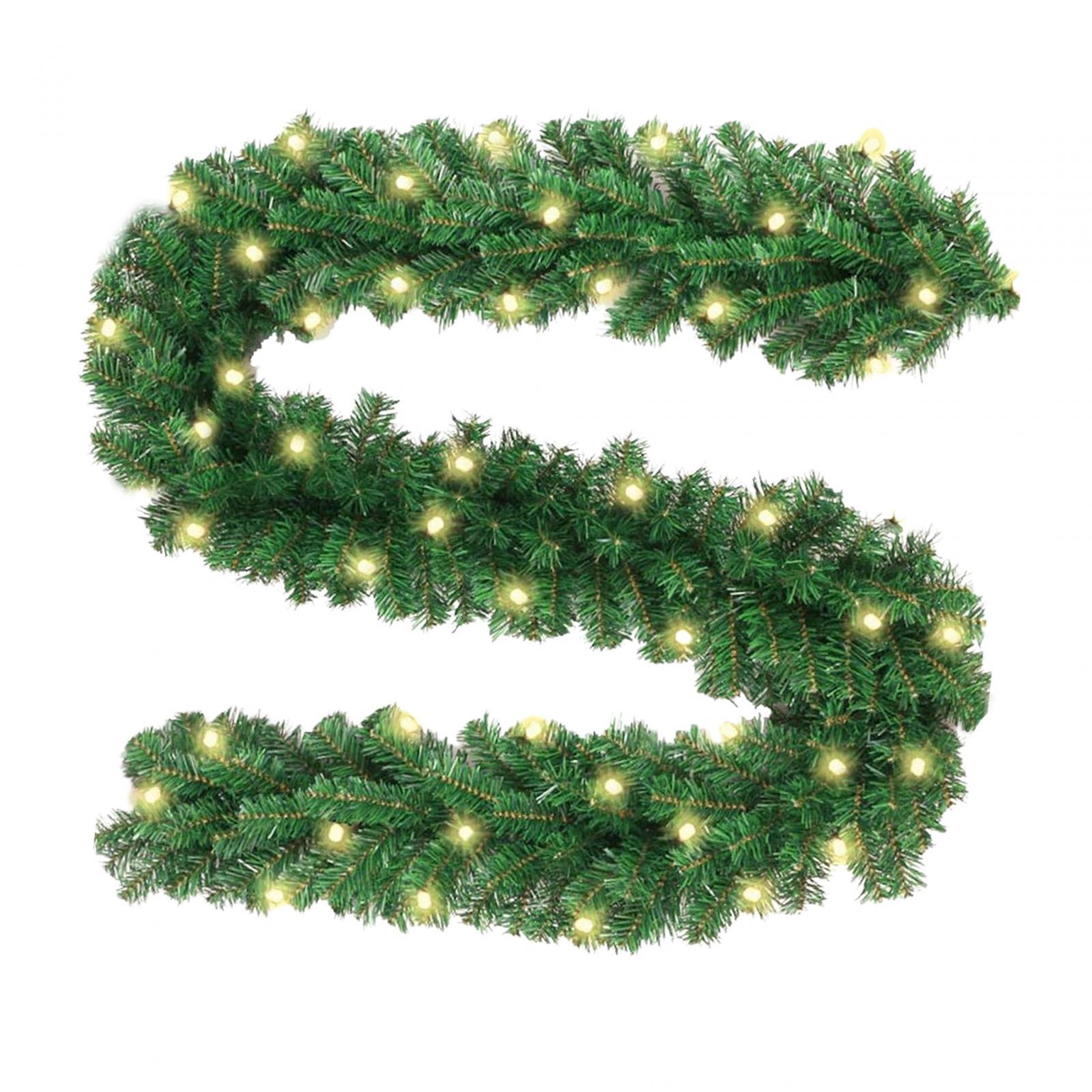 Bothyi - Guirnalda Navideña De 8,8 Pies Con Luces Led Para Chimenea Temporada Navideña Mantel 220 Rama 3M Led