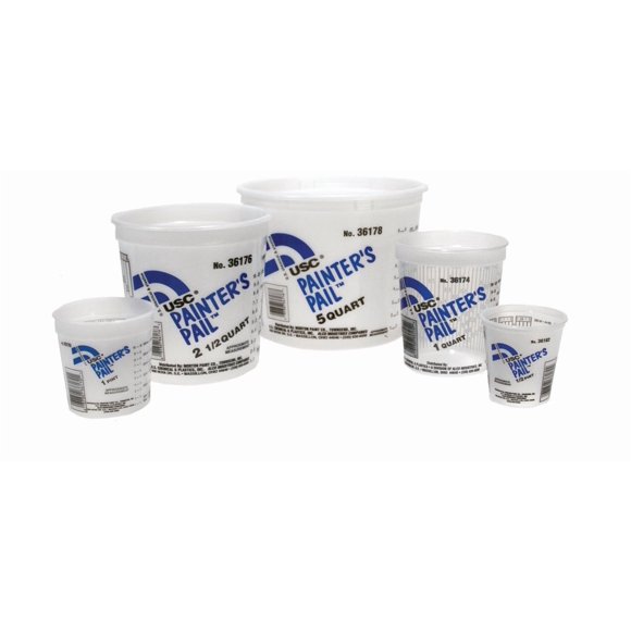 Cubo Medidor de 1 Cuarto Painter's Pail de US Chemical & Plastics