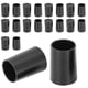 thumbnail image 1 of 10 pares de tapones para las puntas de los tacones altos, de poliuretano negro, para reparación de zapatos, diámetro interior de 11 mm, 1 of 11