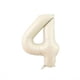 thumbnail image 1 of 1pc, Beige Caramel Heart Balloons, Crown Happy Birthday Baloons, 1 2 3 4 5 6 Baby Shower Number Foil Balloon, Helium Baby Shower Globos, Creative Small Gift, Holiday Accessory, Birthday Party Supplies, 1 of 3