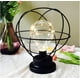 thumbnail image 3 of Lampara De Mesa Vintage Circular Portatil negro unico, 3 of 3