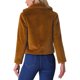 thumbnail image 3 of INSPIRE CHIC Chaqueta de Piel Recortada para Mujer Solapa Cardigan Esponjoso Bolero 2026 Invierno Abrigo Corto de Piel Sintética Conjuntos M Marrón, 3 of 6
