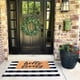 thumbnail image 3 of Alfombra para exterior CAINANEL Buffalo Plaid 90 x 150 cm negro y blanco, 3 of 9