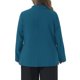 thumbnail image 4 of Agnes Orinda Chaquetas de Traje Casual de Negocios para Mujer Tallas Grandes con Solapa y Botón de Manga Larga 4X Azul Pavo Real, 4 of 8