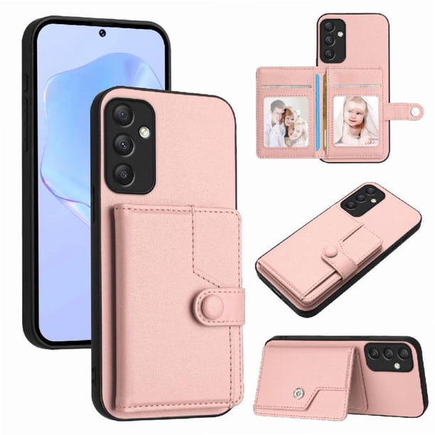 FOXDOCK Funda para SAMSUNG Galaxy A34 con Bloqueo RFID - Diseño Elegante con Cierre de Botón