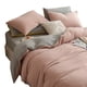 thumbnail image 1 of Juego de dormitorio de cuatro piezas estilo princesa, de algodón lavado de color puro y fresco, con lijado agradable para la piel, funda de edredón y funda de almohada, funda de edredón de una sola pi, 1 of 5