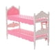 thumbnail image 5 of Litera en miniatura para casa de muñecas, muebles de litera, modelo de juguete de imitación para niños, accesorios de fotografía de dormitorio, jardín rosa, 5 of 5