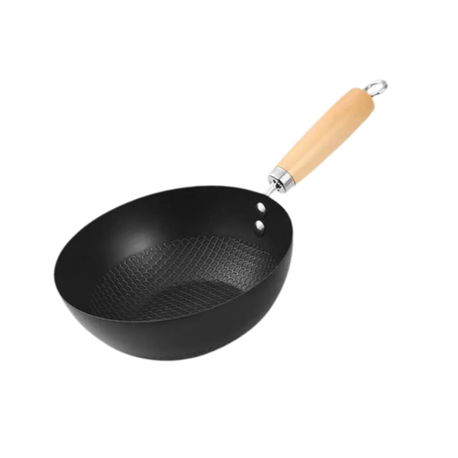 Magideal - Sartén Para Saltear Wok, Sartén Para Hornear Huevos De 20Cm, Wok Antiadherente Para Cocinar, Sartén China Para Saltear, Cocina De Inducción En General