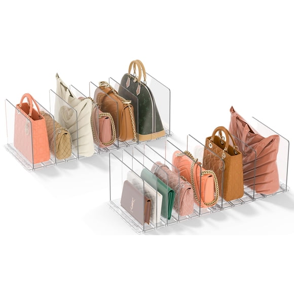 Organizador de Bolsos GoMaihe 4 juegos de bolsas transparentes ajustables