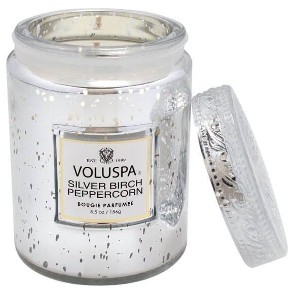 Vela Voluspa Pimienta de Abedul Plateado Pequeña 155 ml