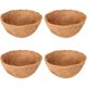 thumbnail image 1 of Cesta colgante Coco Liners Halatool, 4 unidades, 35,5 cm, redonda, marrón, 1 of 6