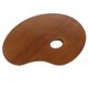 thumbnail image 4 of Bandeja De Pintura De Madera Paleta Para Acuarela óleo Pintura Acrílica Arte Oval 30x40cm, 4 of 5