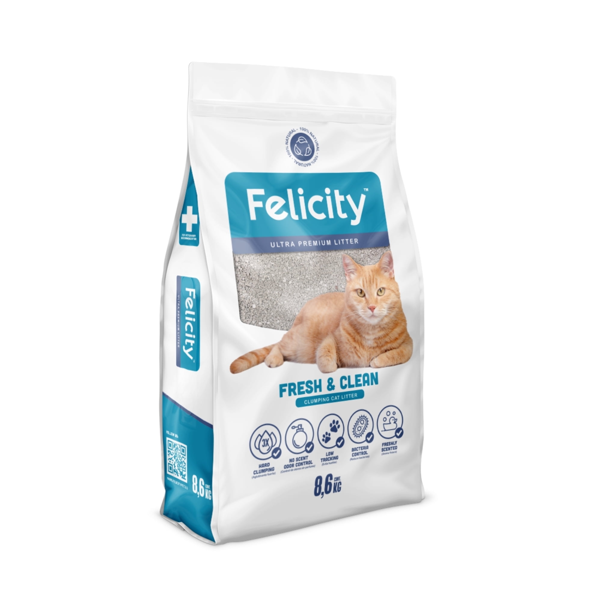 Felicity - Arena Sanitaria Para Gatos Fresh & Clean 10l/8.6kg