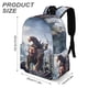 thumbnail image 3 of Troll y Yo-theme Backpack, Campus style schoolbag Bookbag with Adjustable Shoulder Straps And Large Zip Compartment, Unisex Travel Bags.42x30x15cm, 3 of 6